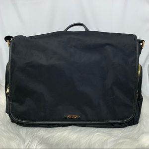 Tumi Black Gold Voyager Laptop Crossbody Travel Bag